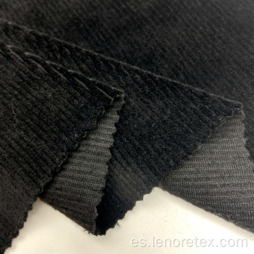 Tela de algodón de algodón de poliéster11 wale tejido de terciopelo de terciopelo